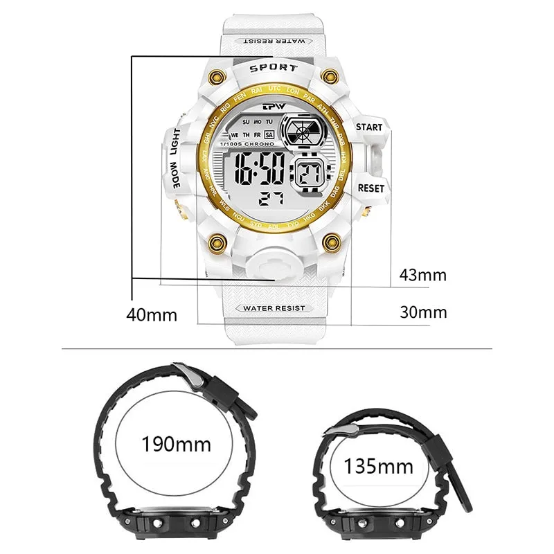 Transparent Color Digital Watches For Women