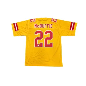 Trent McDuffie Signed Custom Gold Jersey