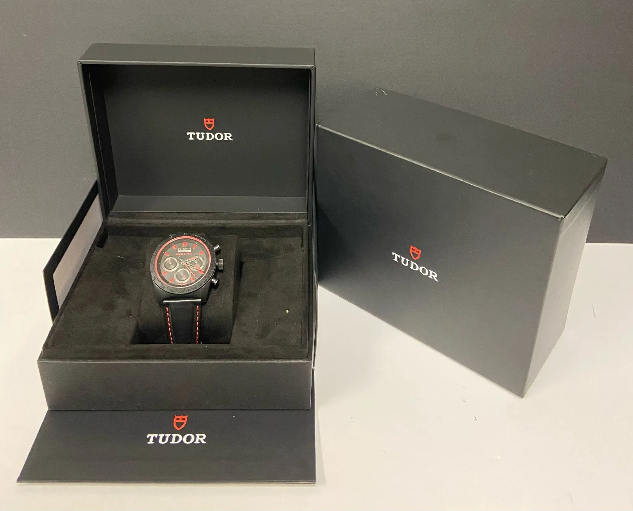 Tudor Fastrider Black Shield 42000CR Black Dial Automatic Men's Watch