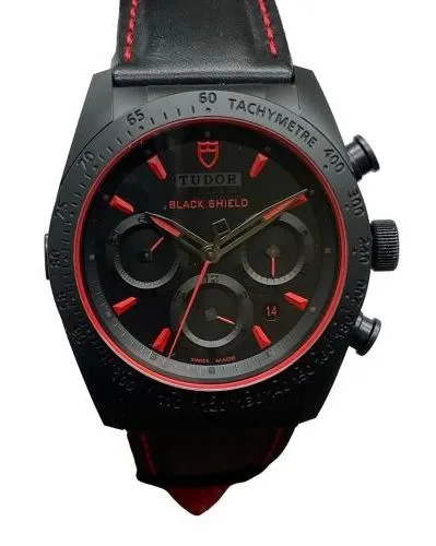 Tudor Fastrider Black Shield 42000CR Black Dial Automatic Men's Watch