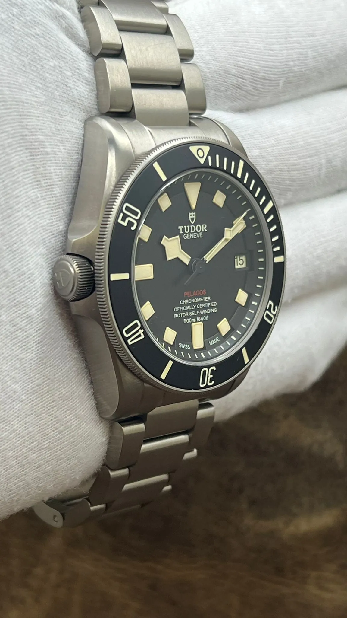 Tudor Pelagos LHD 42mm B&P 25610TNL Black Dial Automatic Men's Watch