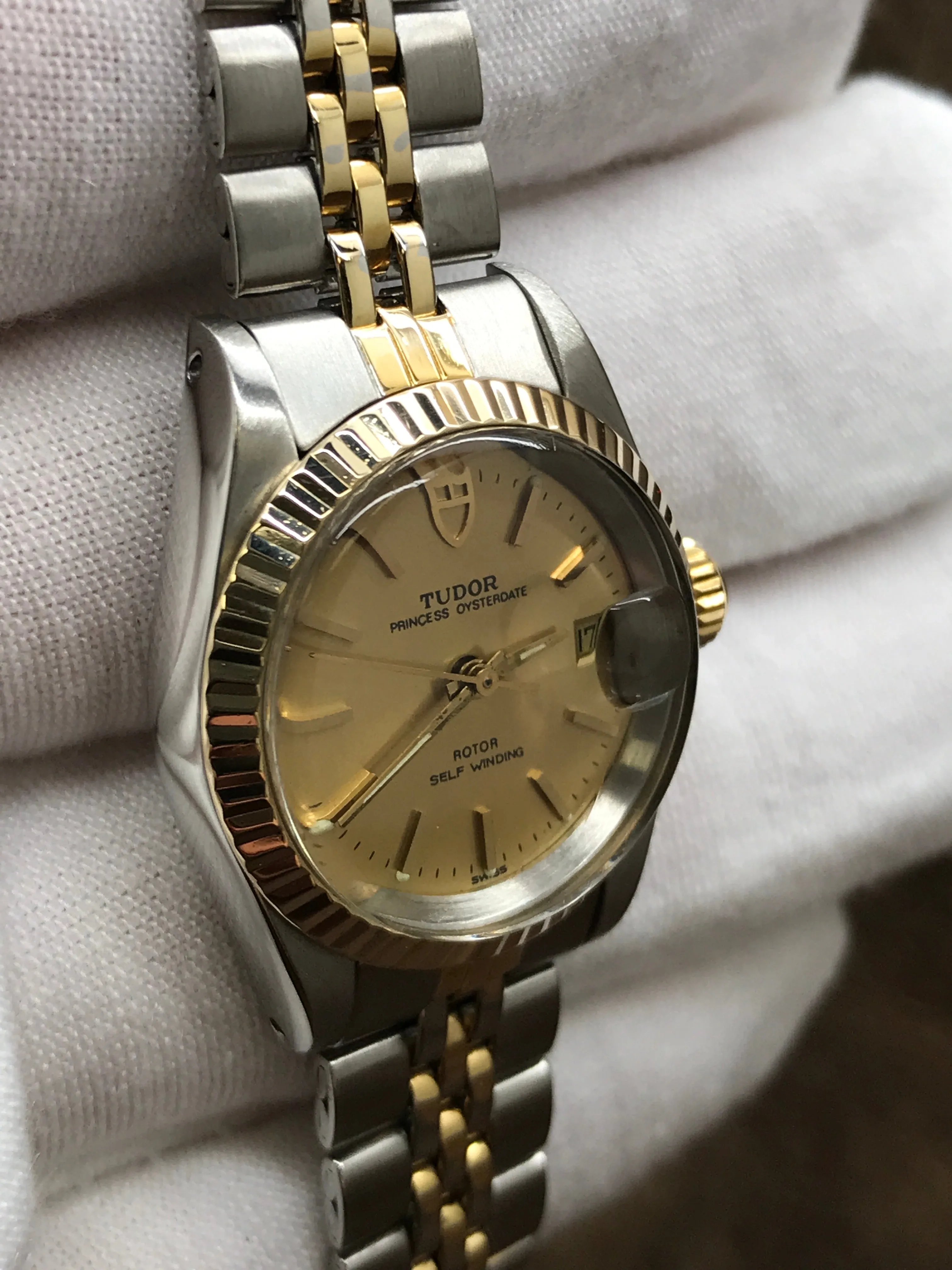 Tudor Princess Oysterdate 92413N Champagne Dial Automatic Women's Watch