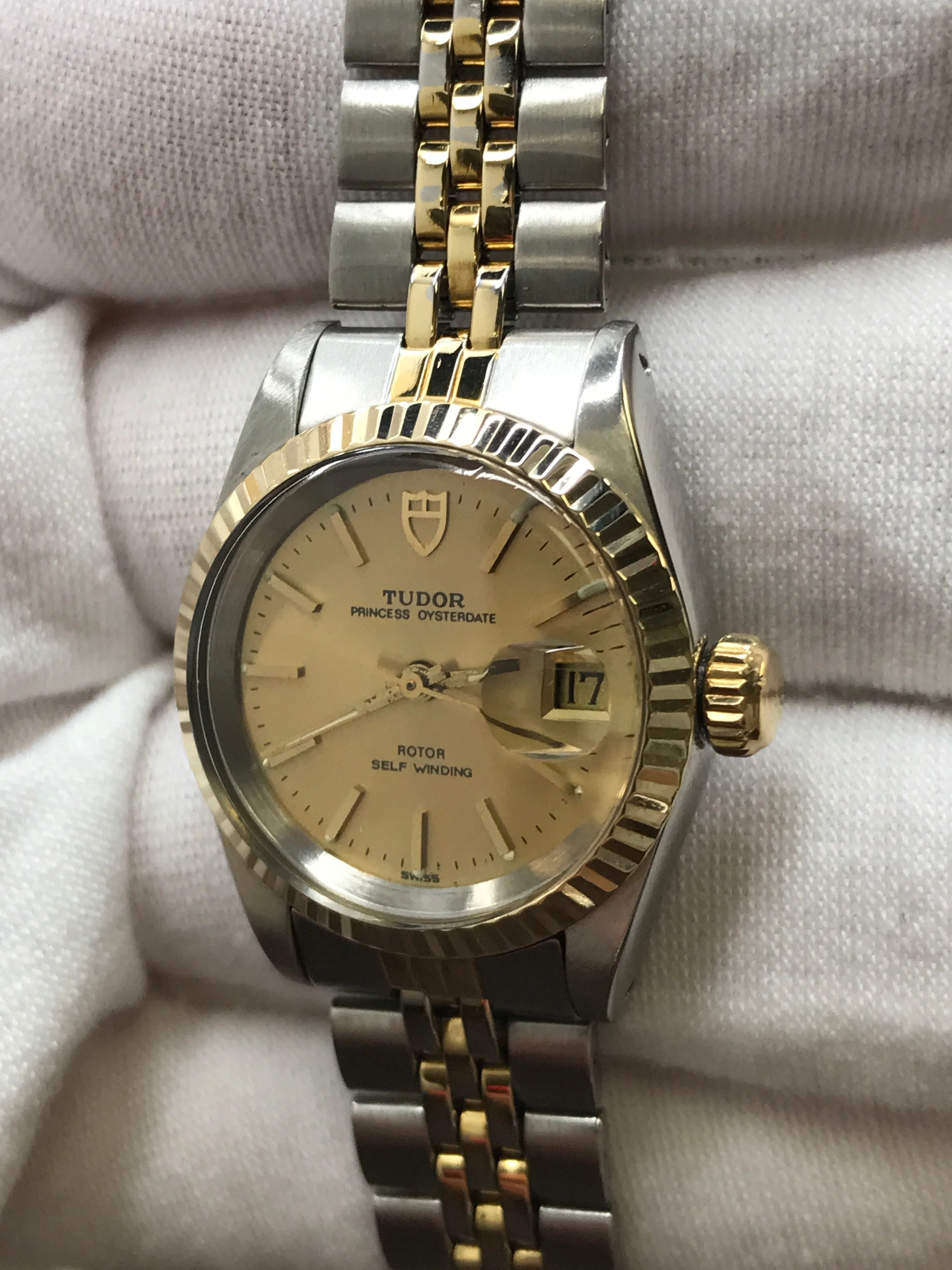 Tudor Princess Oysterdate 92413N Champagne Dial Automatic Women's Watch