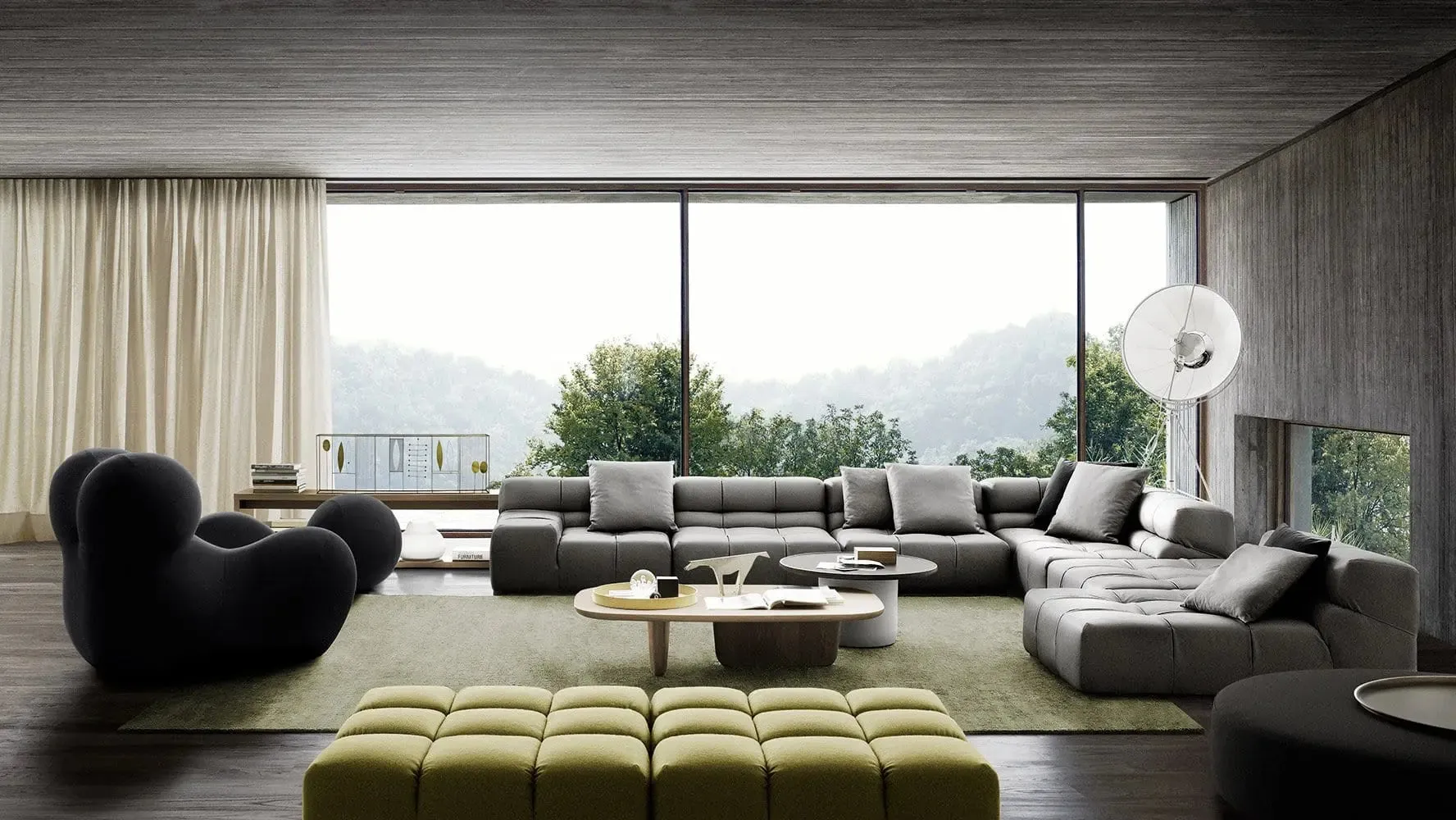 Tufty-Time Leather Sofa