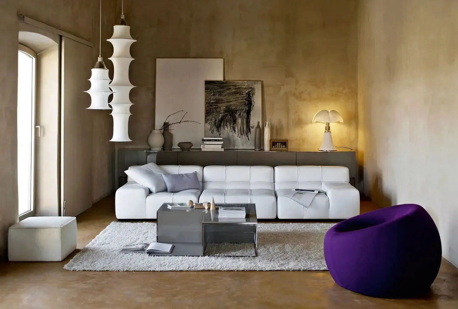 Tufty-Time Leather Sofa