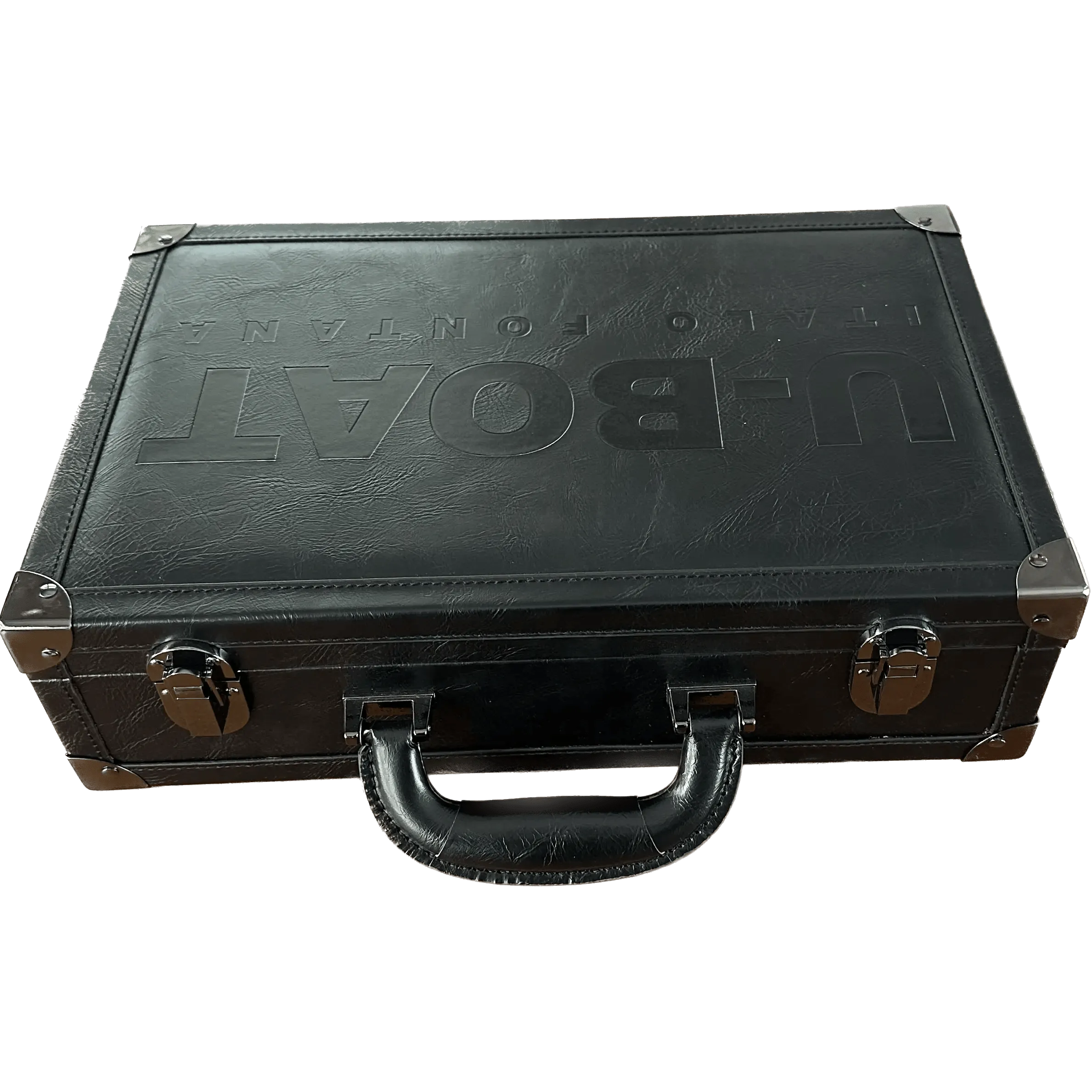 U-boat black leather suitcase door 5 Uboat-001 travel watches