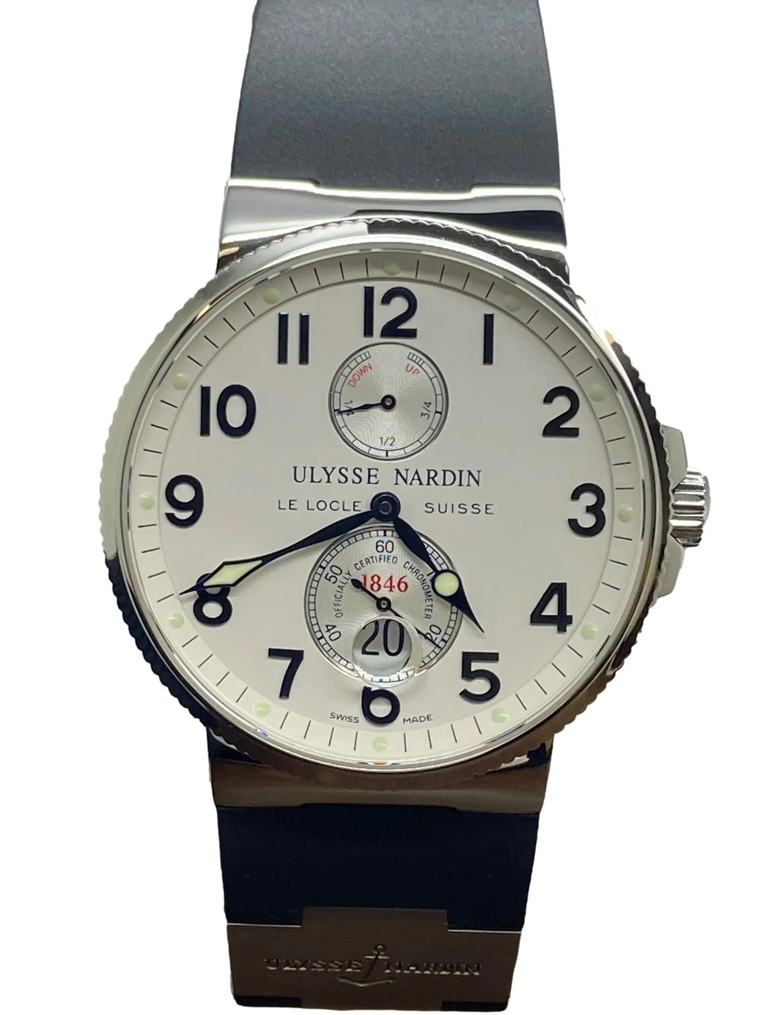 Ulysse Nardin Maxi Marine Chronometer 263-66 White Dial Automatic Men's Watch