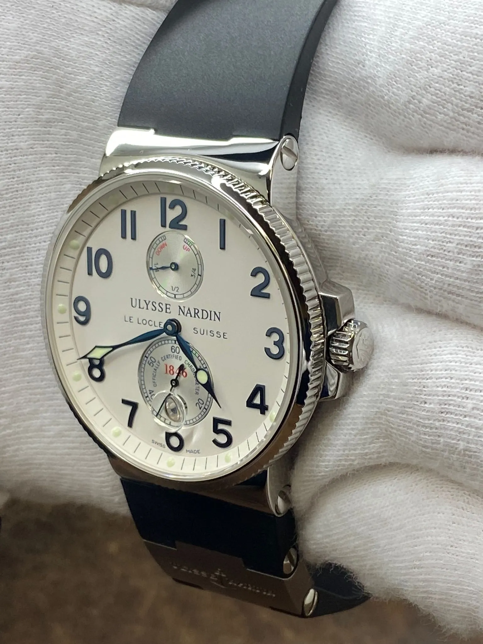 Ulysse Nardin Maxi Marine Chronometer 263-66 White Dial Automatic Men's Watch