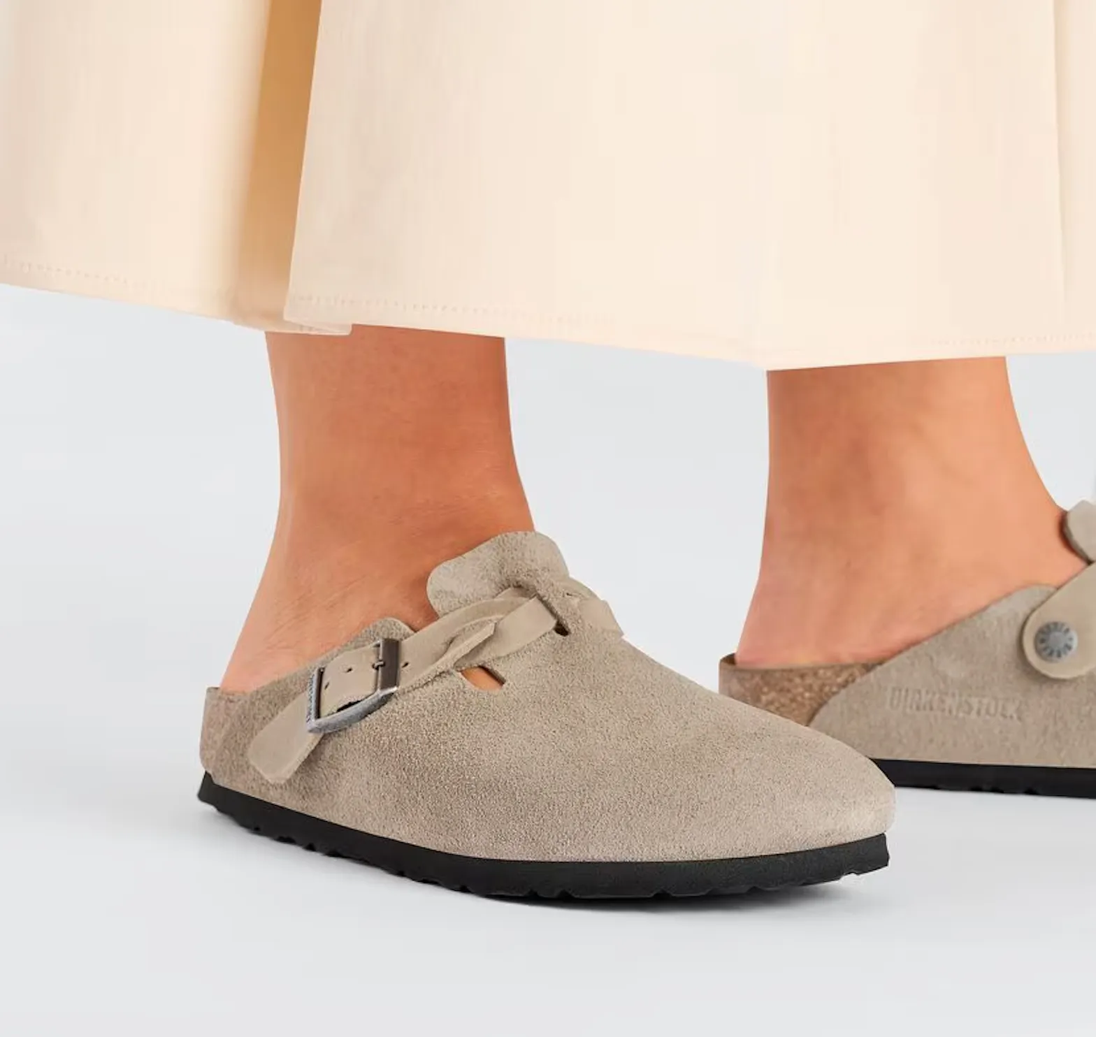 UNISEX BIRKENSTOCK BOSTON BRAIDED | TAUPE