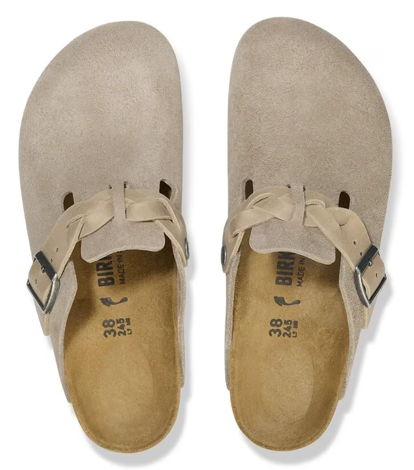 UNISEX BIRKENSTOCK BOSTON BRAIDED | TAUPE