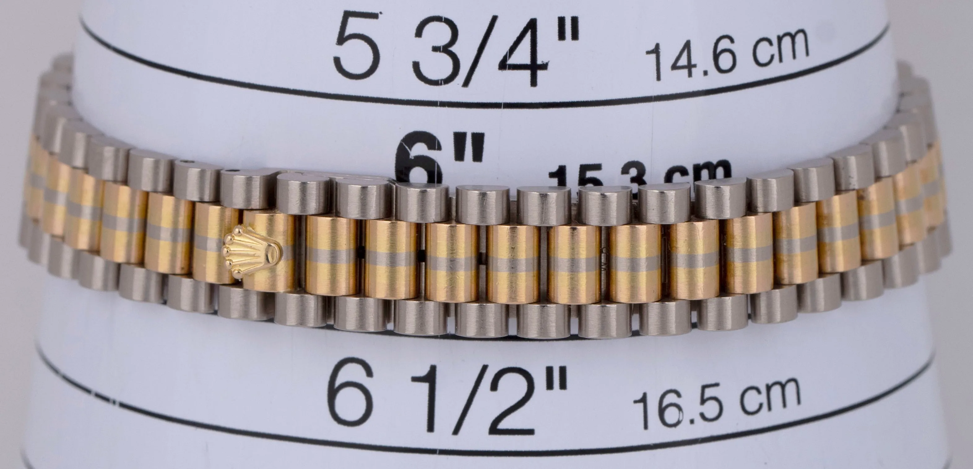 UNPOLISHED Rolex DateJust 26mm TRIDOR President Salmon Roman 18K Gold 69179 BIC