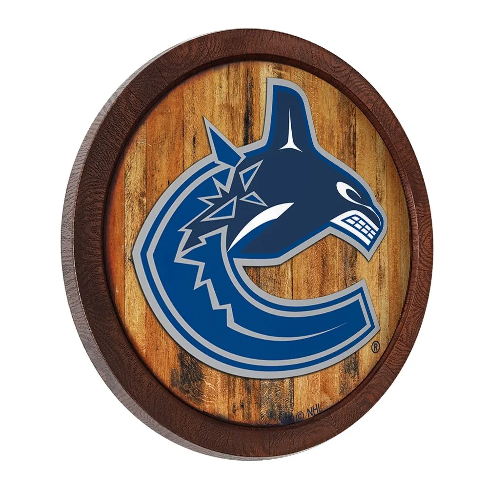 Vancouver Canucks: "Faux" Barrel Top Sign