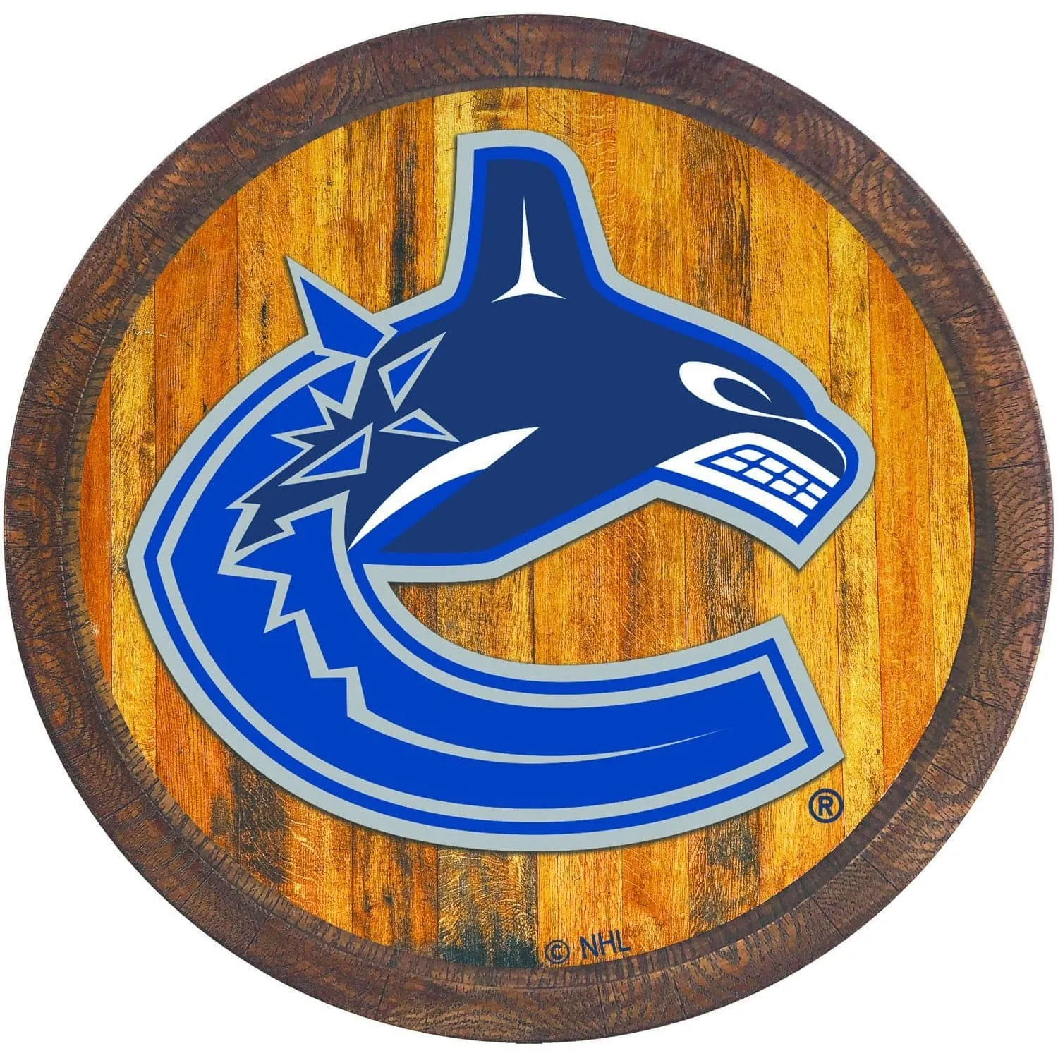 Vancouver Canucks: "Faux" Barrel Top Sign