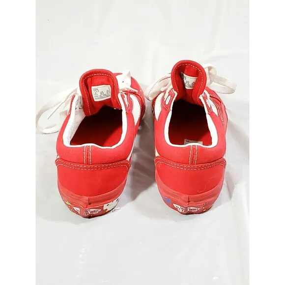 Vans Old Skool Rood Kleuter Shoe Sneaker Casual Youth 13Y Multi-color Red 507452