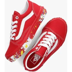 Vans Old Skool Rood Kleuter Shoe Sneaker Casual Youth 13Y Multi-color Red 507452