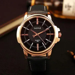 Watch Men Golden Wristwatch Quartz
