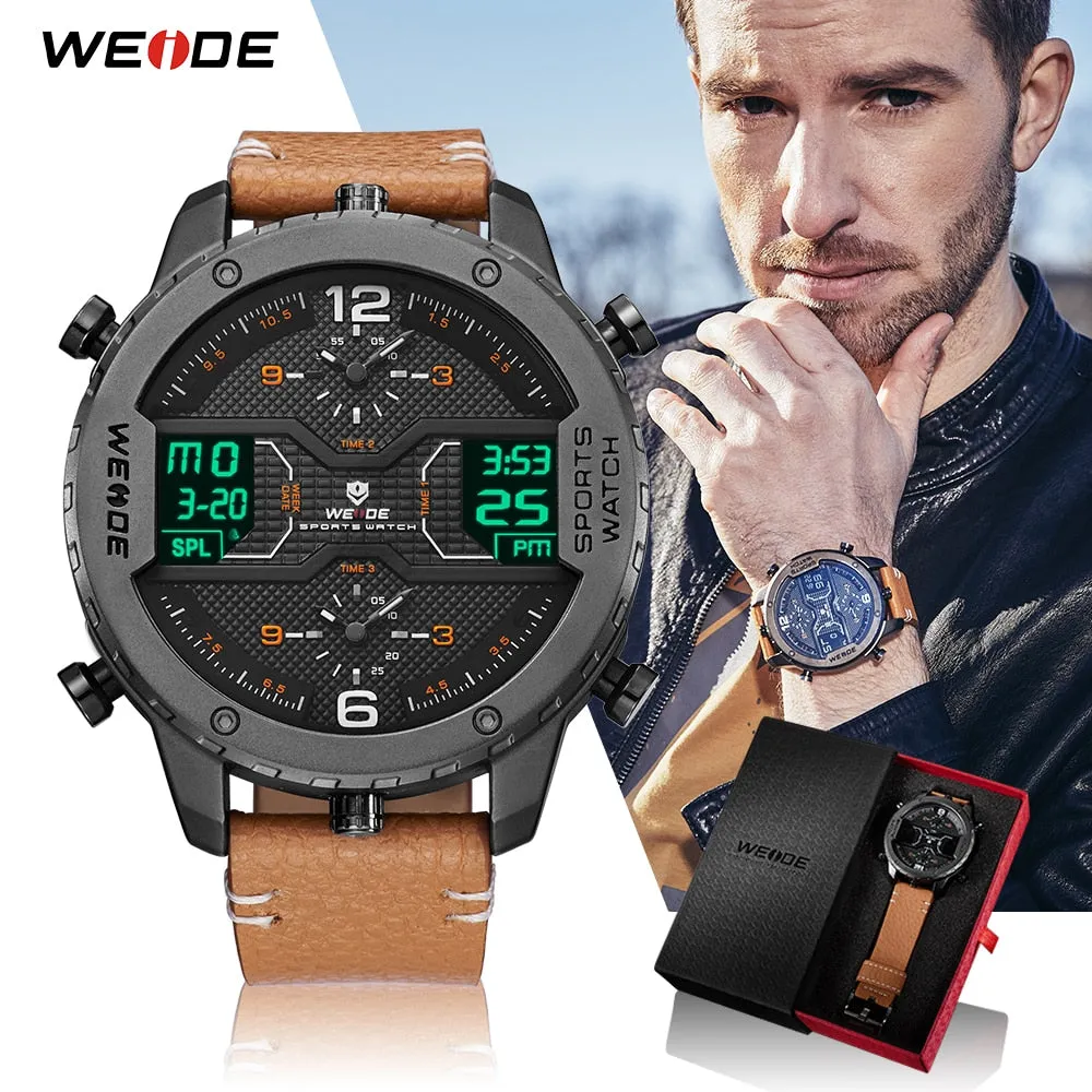 WEIDE Sports Analog Hands and Digital Calendar Quartz Watch