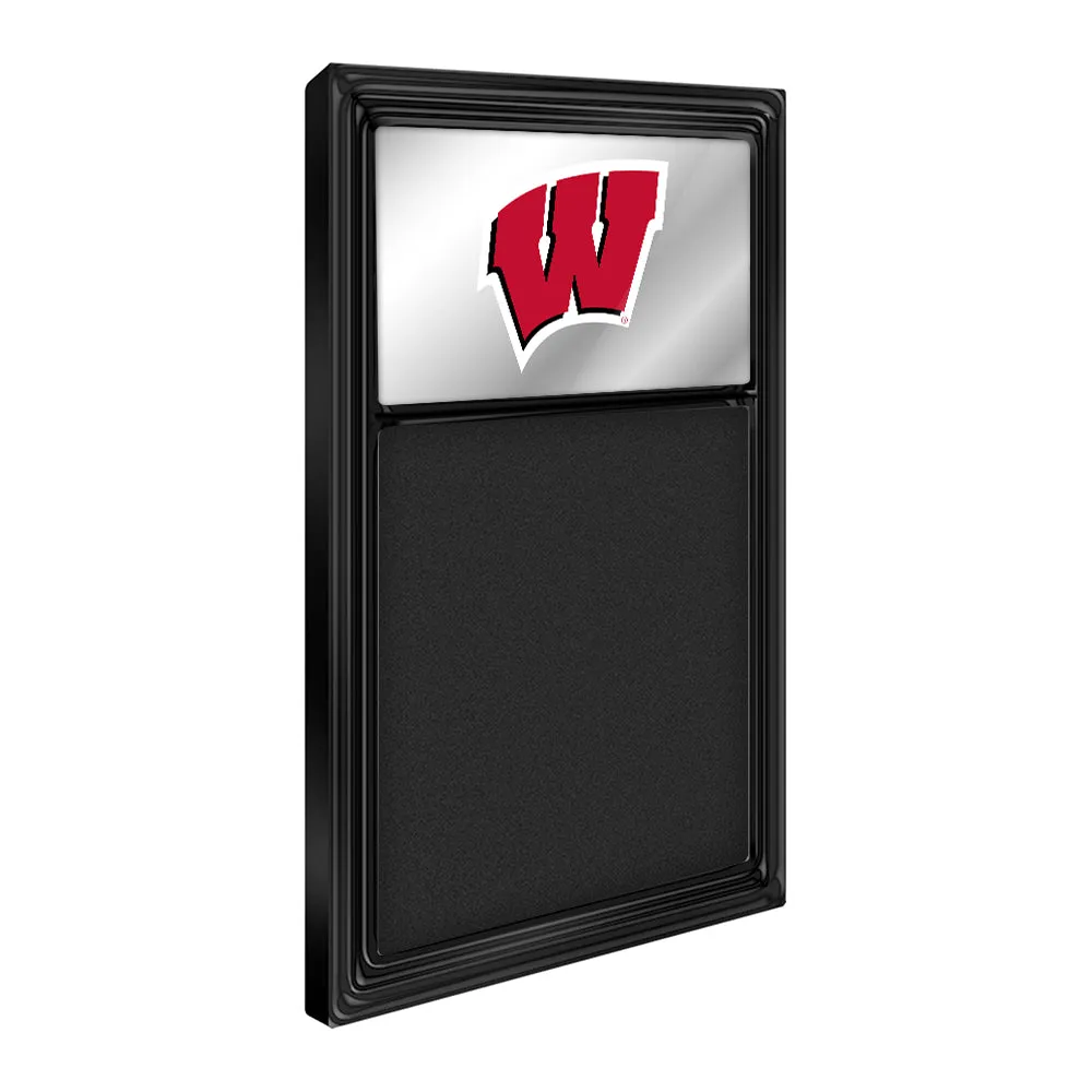 Wisconsin Badgers: Mirrored Chalk Note Board
