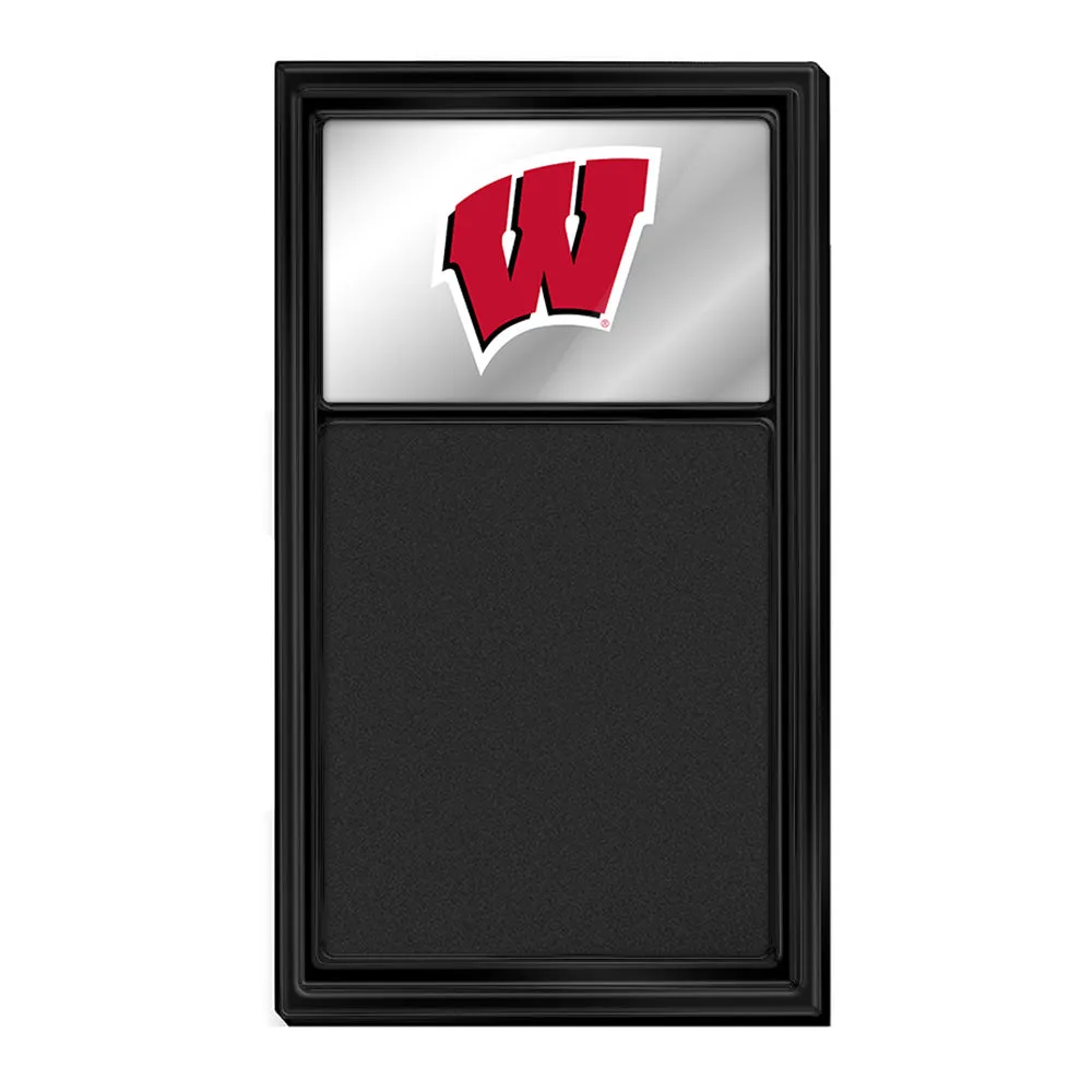 Wisconsin Badgers: Mirrored Chalk Note Board