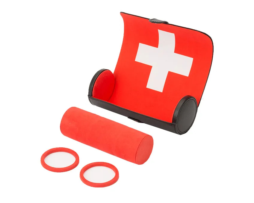 WOLF Navigator Triple Watch Roll - Swiss Flag