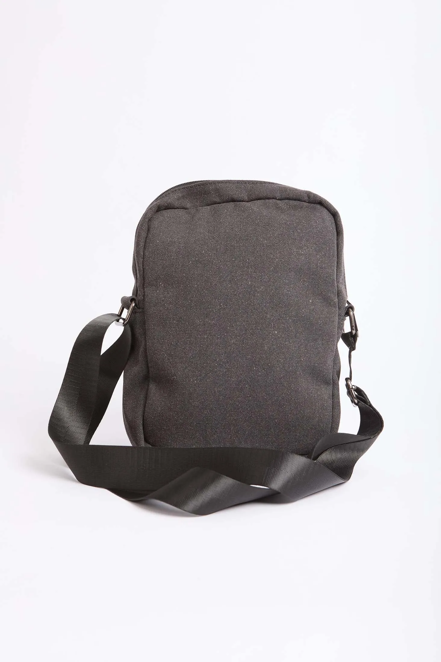 Women Bag Casual Logo Embellished Crossbody Black Casual Logo Embellished Canvas Crossbody Bag With Adjustable Strap And Front Zippe