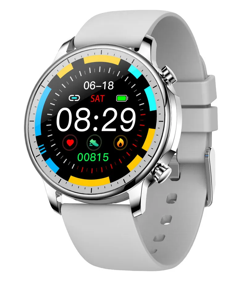 Women Smart Bracelet Circle Full Touch Bluetooth Sports Heart Rate Watches