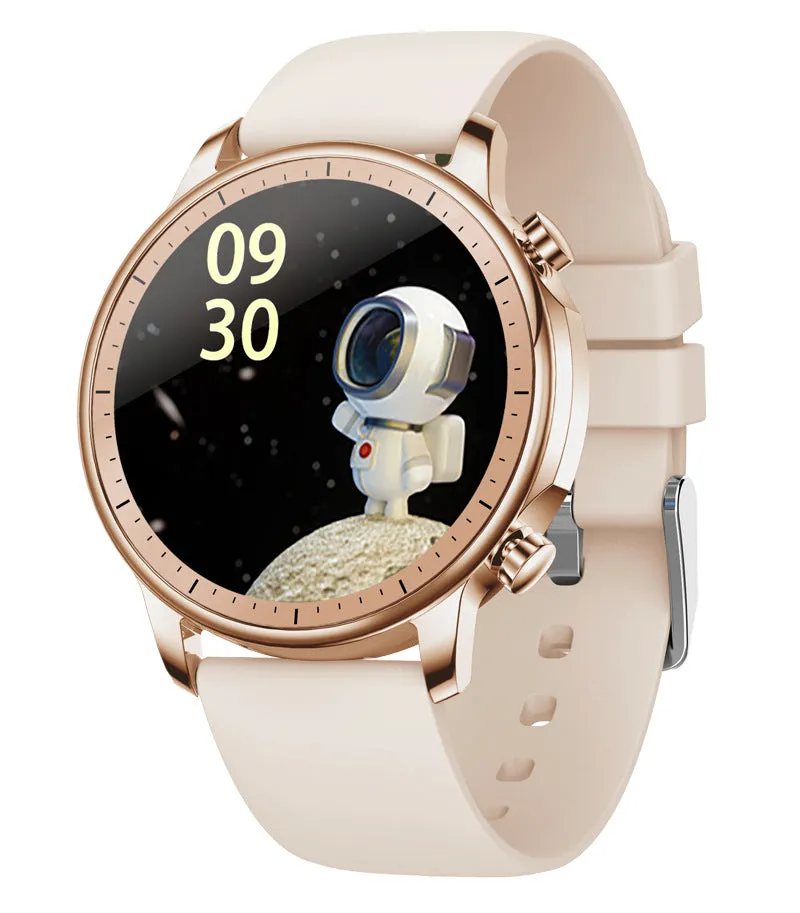 Women Smart Bracelet Circle Full Touch Bluetooth Sports Heart Rate Watches