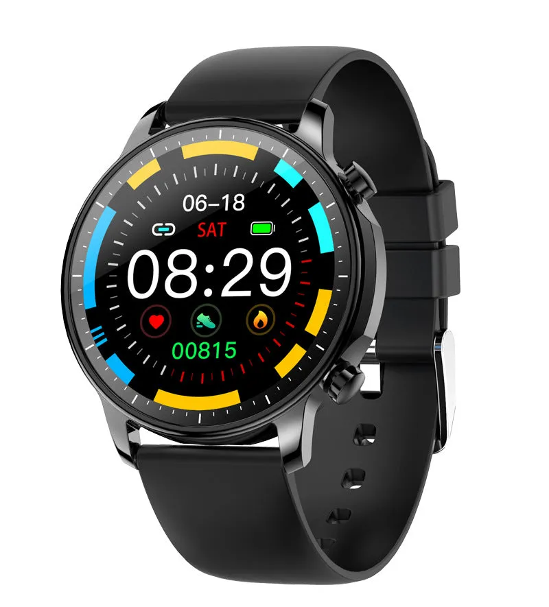 Women Smart Bracelet Circle Full Touch Bluetooth Sports Heart Rate Watches