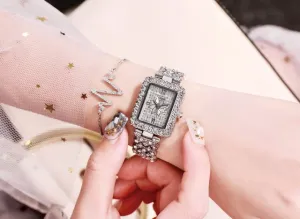 Womens Bling Watch | Womens Two Tone Watch | Silver Watch