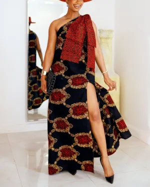 Women's Casual Print Sleeveless Maxi Dress