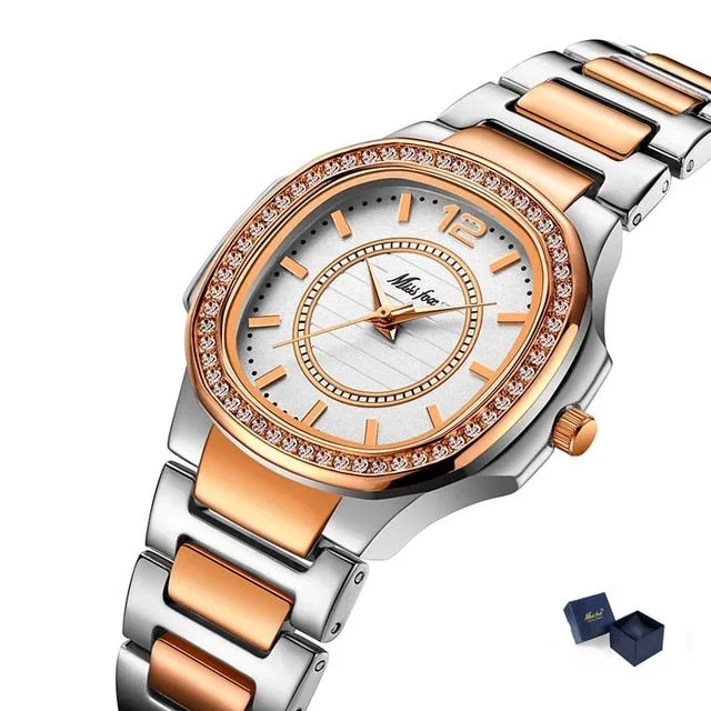 Women's Designer Diamond Quartz Wristwatch