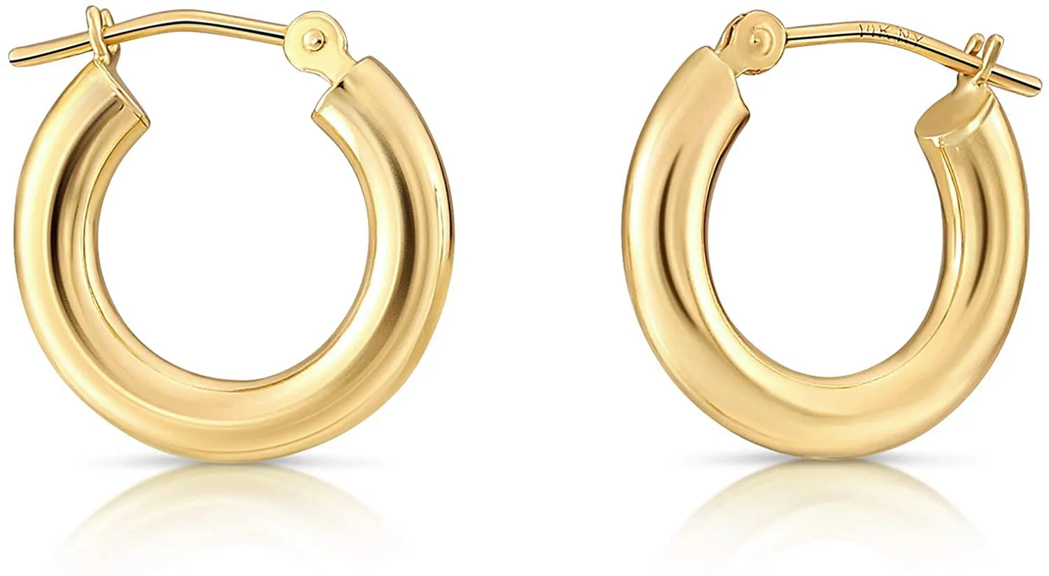 Women's Fine Real Solid 14K Yellow Gold Earrings