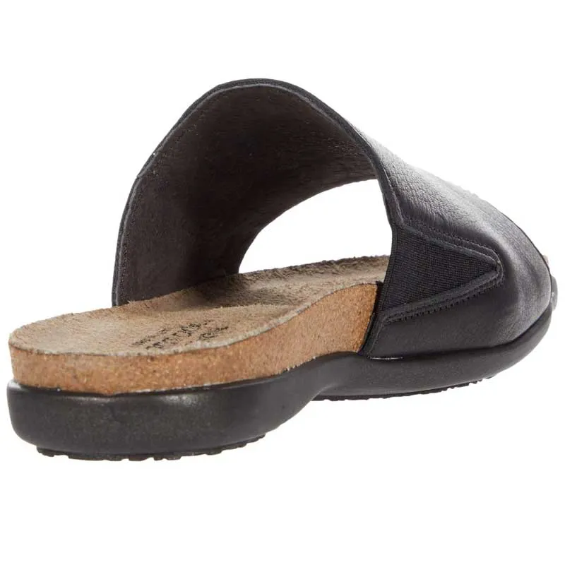 Women's Naot | Skylar Slide Sandal | Soft Black Leather