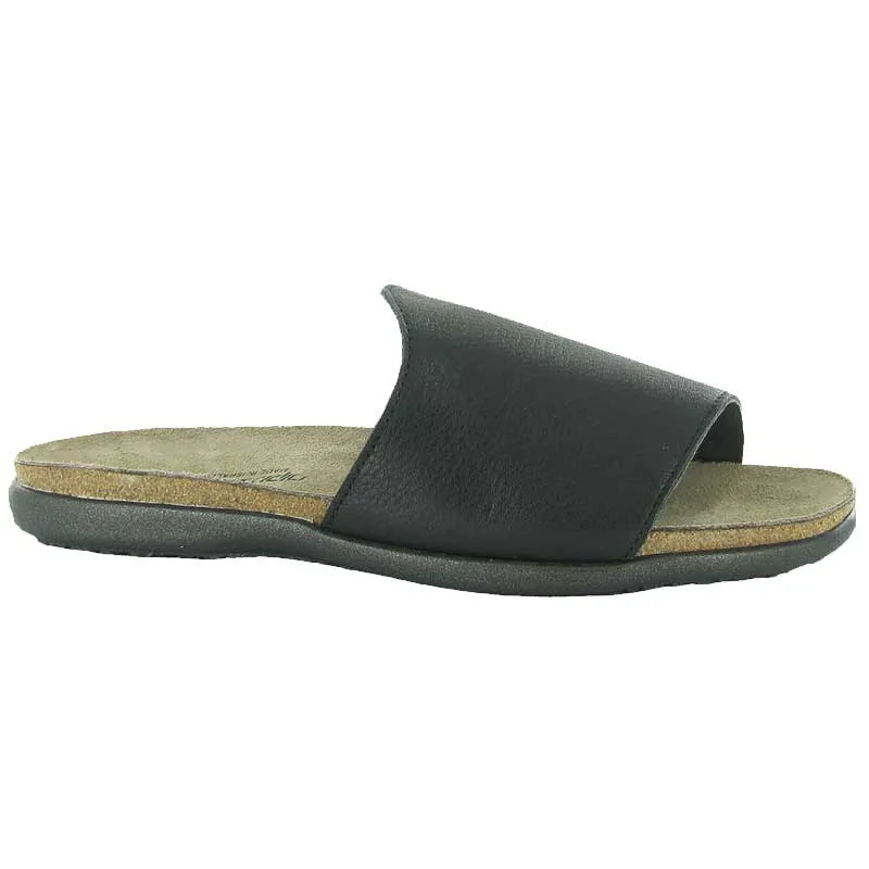 Women's Naot | Skylar Slide Sandal | Soft Black Leather