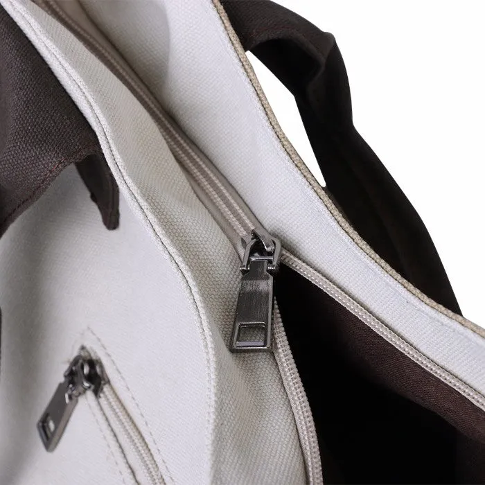 Womens Patchwork Striped Canvas Hobo Shoulder Handbag Multi-Color Casual Messenger Tote Bag