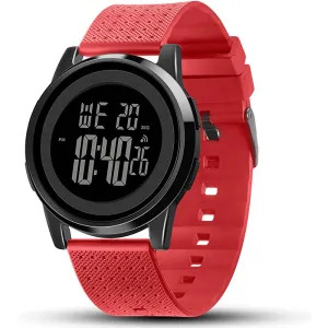 YUINK Mens Watch Ultra-Thin Digital Sports Watch Waterproof Stainless Steel Fashion Wrist Watch for Men | Multiple Colors