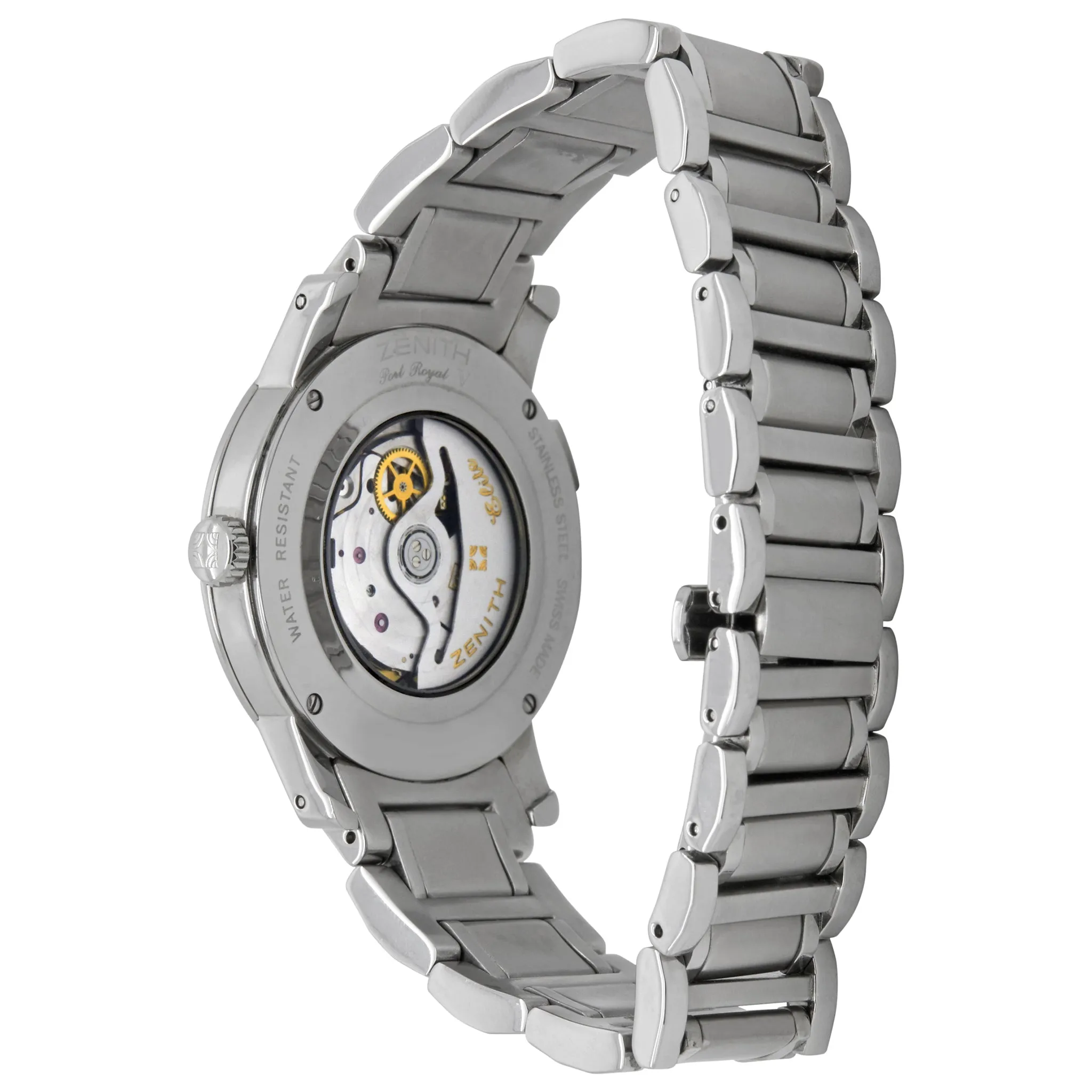 Zenith Elite Port Royal GMT 01/02.0450.682 White Dial Automatic Watch